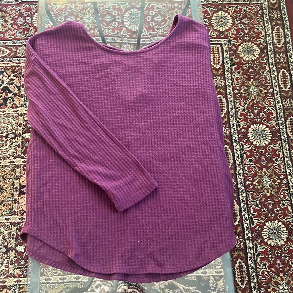 Burgundy sweater